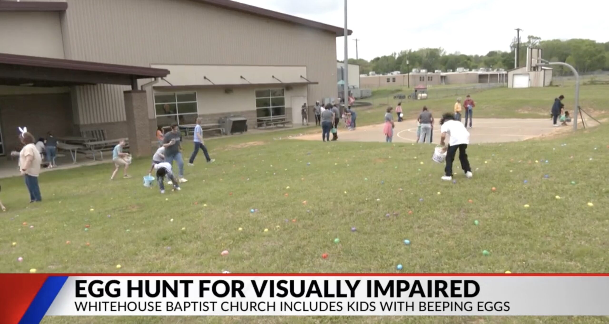 Whitehouse Baptist Church Hosts Easter Egg Hunt for Visually Impaired Kids