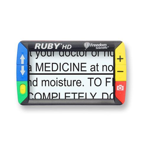 The Ruby HD handheld electronic magnifier. ETLB can provide training on this product.