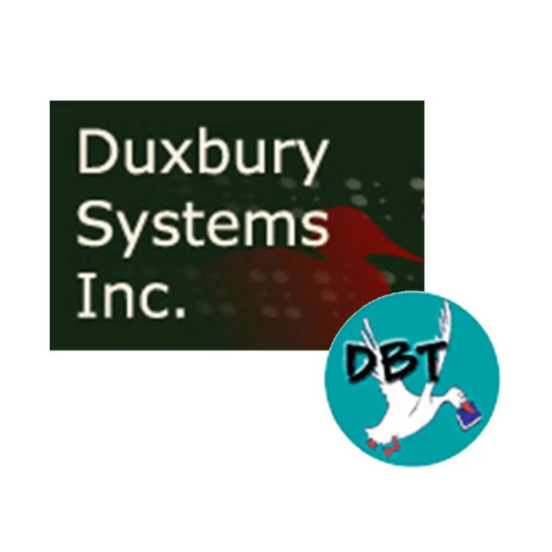 The Duxbury software logo and application CD