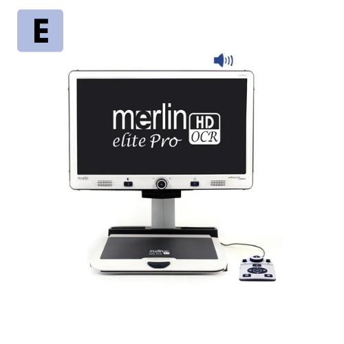 The Merlin Elite Pro Desktop video magnifier