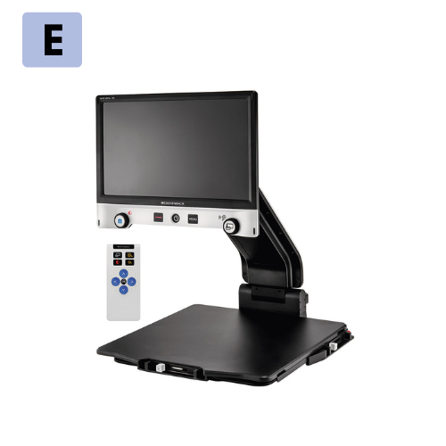 The Vario Digital FHD Portable Video Magnifier. ETLB can provide training and evaluations for this product.
